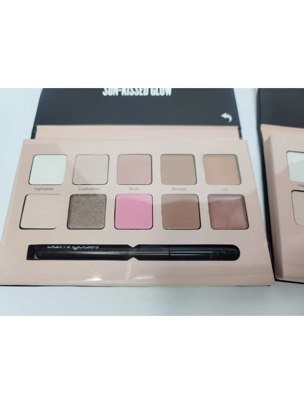 2x Bloomingdales Sun Kissed Glow Highlighter Bronzer Lips Eye Shadow Blush Set